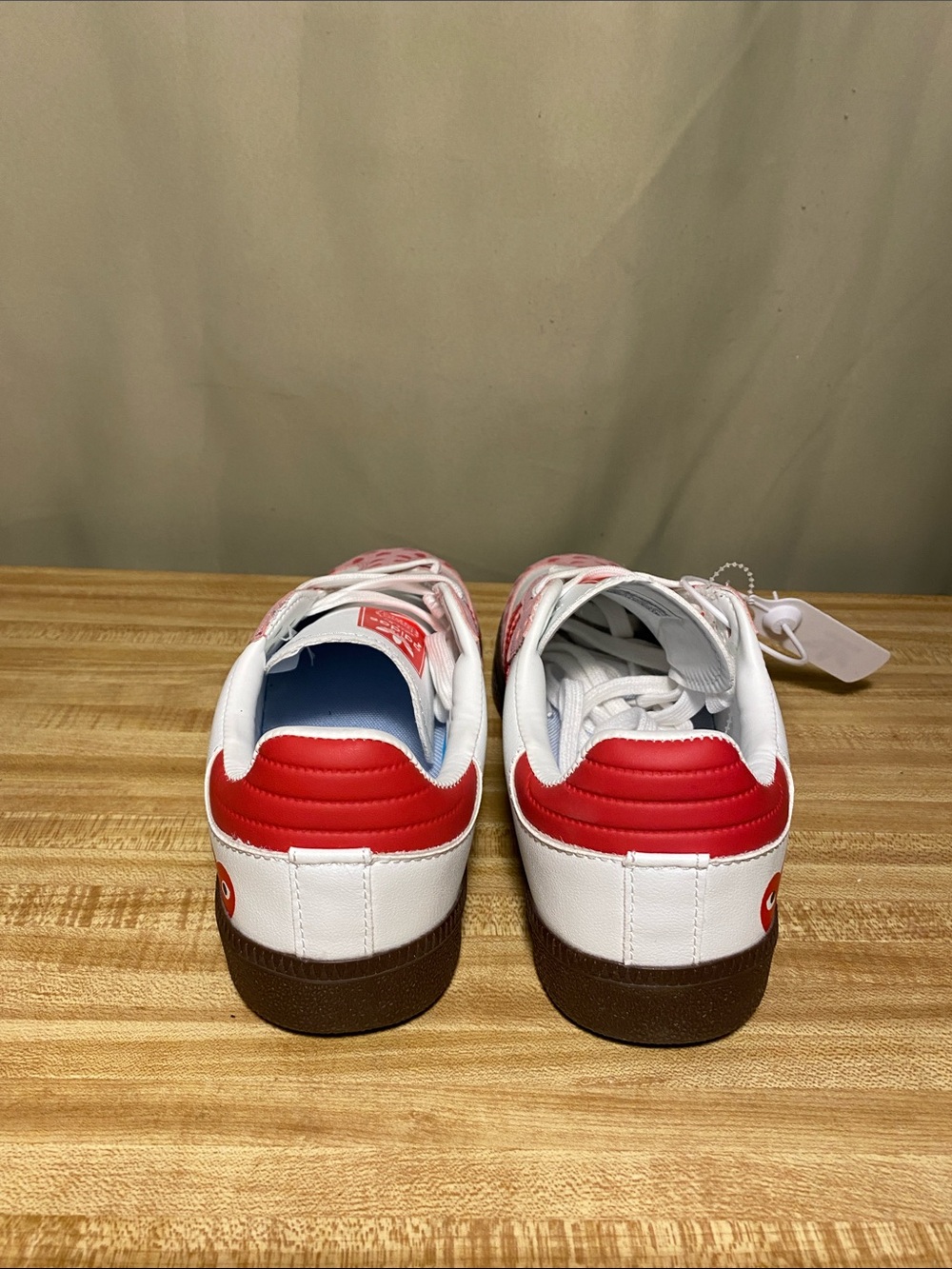 Adidas Samba Comme de Garçons Hearts Special Edition Sneakers 9 Euro 43 NWOT - Picture 4 of 8